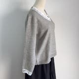 ニットトップス レース切り替え レディース | shoppinggo | 詳細画像21 