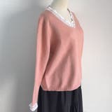 ニットトップス レース切り替え レディース | shoppinggo | 詳細画像24 