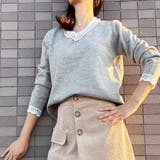 ニットトップス レース切り替え レディース | shoppinggo | 詳細画像10 