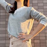 ニットトップス レース切り替え レディース | shoppinggo | 詳細画像11 