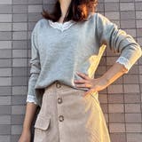 ニットトップス レース切り替え レディース | shoppinggo | 詳細画像12 
