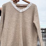 ニットトップス レース切り替え レディース | shoppinggo | 詳細画像13 