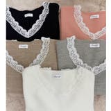 ニットトップス レース切り替え レディース | shoppinggo | 詳細画像22 