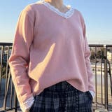 ニットトップス レース切り替え レディース | shoppinggo | 詳細画像23 