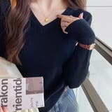 ニットソー Vネック ニットトップス | shoppinggo | 詳細画像5 