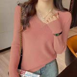 ニットソー Vネック ニットトップス | shoppinggo | 詳細画像16 