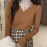 ニットソー Vネック ニットトップス | shoppinggo | 詳細画像18 