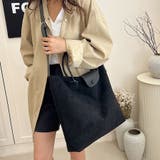 ブラック | トートバッグ A4サイズ対応 大きめ | shoppinggo