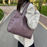 パープル | トートバッグ レディース 肩掛け | shoppinggo