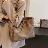 ブラウン | トートバッグ A4サイズ対応 肩掛け | shoppinggo