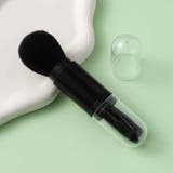 ブラック | メイクブラシ4本セット4in1 持ち運び 携帯 | shoppinggo