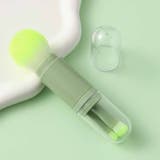 グリーン | メイクブラシ4本セット4in1 持ち運び 携帯 | shoppinggo