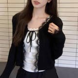 サマーカーディガン 透かし編み Vネックカーディガン | shoppinggo | 詳細画像3