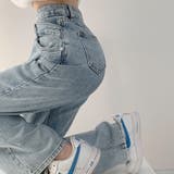 デニムパンツ レディース ハイウエストジーパン 韓国ボトムス 美脚脚長ズボン | shoppinggo | 詳細画像11 