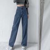 デニムパンツ レディース ハイウエストジーパン 韓国ボトムス 美脚脚長ズボン | shoppinggo | 詳細画像16 