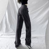 デニムパンツ レディース ハイウエストジーパン 韓国ボトムス 美脚脚長ズボン | shoppinggo | 詳細画像22 