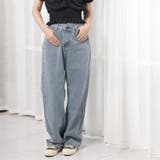 デニムパンツ レディース ハイウエストジーパン 韓国ボトムス 美脚脚長ズボン | shoppinggo | 詳細画像24 