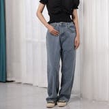 デニムパンツ レディース ハイウエストジーパン 韓国ボトムス 美脚脚長ズボン | shoppinggo | 詳細画像27 