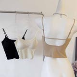 背中あき キャミソール ショート丈 | shoppinggo | 詳細画像5 