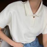 ハートボタン ポロシャツ 襟付き | shoppinggo | 詳細画像3