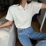 ハートボタン ポロシャツ 襟付き | shoppinggo | 詳細画像4