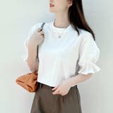 夏服Tシャツ パフスリーブトップス レディース | shoppinggo | 詳細画像3 