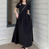 ロングワンピース 切り替えワンピース 半袖 | shoppinggo | 詳細画像2