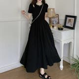 ロングワンピース 切り替えワンピース 半袖 | shoppinggo | 詳細画像7