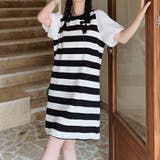 ニットワンピース ボーダー柄 半袖 | shoppinggo | 詳細画像10