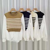 ニットセーター ニット切り替え シャツ | shoppinggo | 詳細画像15 