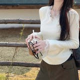 ニットセーター レース切り替え ニットソーレディース | shoppinggo | 詳細画像8 