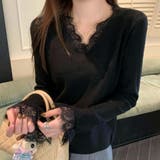 ニットセーター レース切り替え ニットソーレディース | shoppinggo | 詳細画像15 