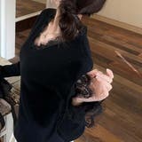 ニットセーター レース切り替え ニットソーレディース | shoppinggo | 詳細画像20 