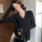 ニットセーター レース切り替え ニットソーレディース | shoppinggo | 詳細画像21 