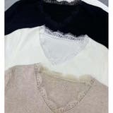 ニットセーター レース切り替え ニットソーレディース | shoppinggo | 詳細画像22 