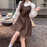 フレアキャミワンピース ジャンパ―スカート フェイクレザーワンピース | shoppinggo | 詳細画像14
