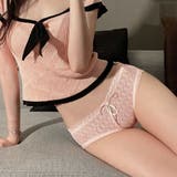 ピンク | レースショーツ 花柄 リボン | shoppinggo