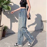 デニムパンツ サイド フリンジ | shoppinggo | 詳細画像4