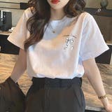 リボンロゴTシャツ レディース 夏服 | shoppinggo | 詳細画像1 
