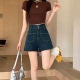 デニムパンツ ショートパンツ デニム | shoppinggo | 詳細画像5 