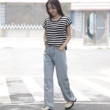 ラインストーンデニムパンツ ビジュジーパン ベルボトム | shoppinggo | 詳細画像23 