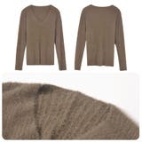 ニットセーター Vネック シャギーニット | shoppinggo | 詳細画像3