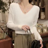 ニットセーター Vネック シャギーニット | shoppinggo | 詳細画像15