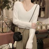 ニットセーター Vネック シャギーニット | shoppinggo | 詳細画像16