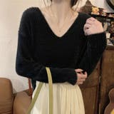 ニットセーター Vネック シャギーニット | shoppinggo | 詳細画像20