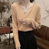 ニットセーター Vネック シャギーニット | shoppinggo | 詳細画像24