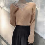 ニットセーター Vネック シャギーニット | shoppinggo | 詳細画像27