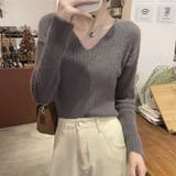 ニットセーター Vネック シャギーニット | shoppinggo | 詳細画像29