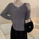 ニットセーター Vネック シャギーニット | shoppinggo | 詳細画像32