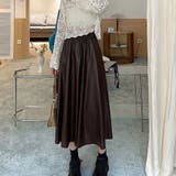 レザースカート レディース PUスカート | shoppinggo | 詳細画像14 